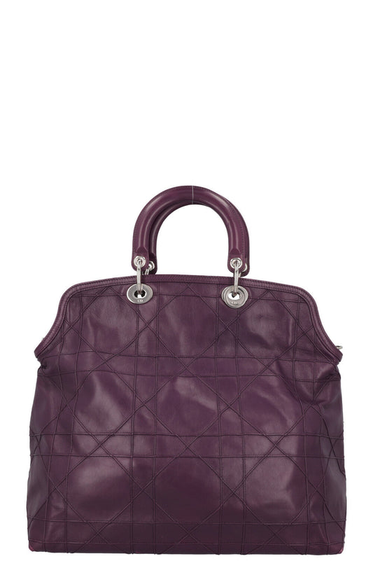 Christian Dior Granville Cannage Tote Bag Purple Rovelle Bags