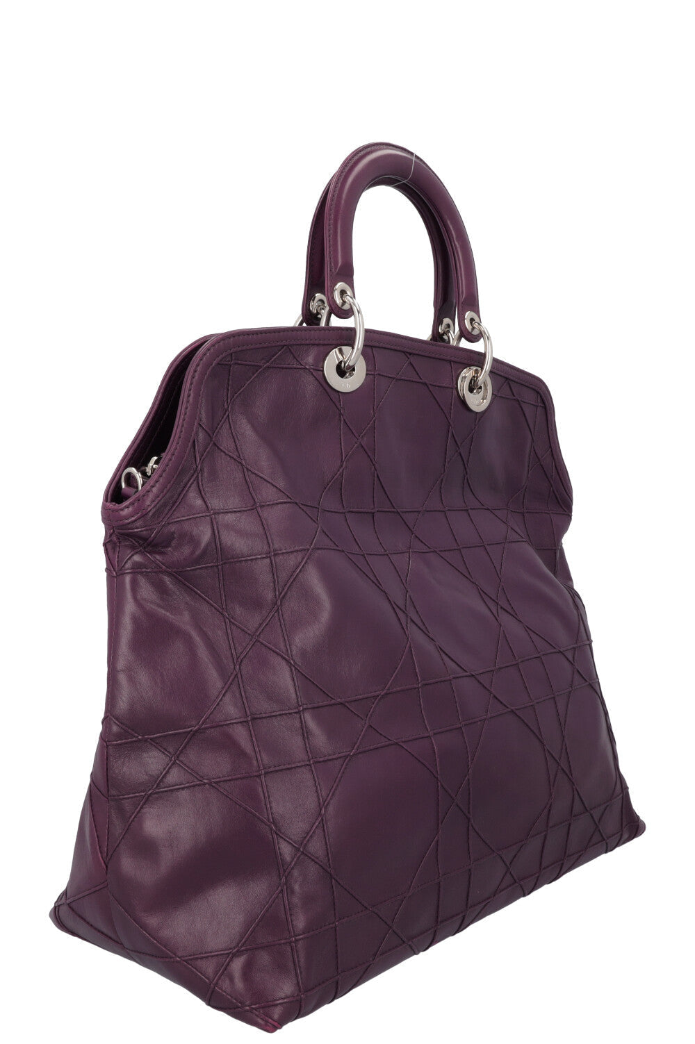 Christian Dior Granville Cannage Tote Bag Purple Rovelle Bags