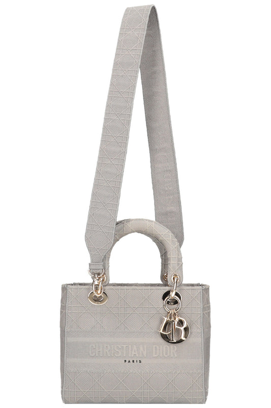 Christian Dior D-Lite Bag Medium Grey Rovelle Bags