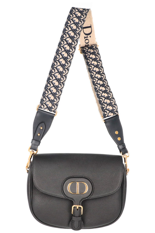 Christian Dior Large Bobby Bag Leather Black Rovelle Bags