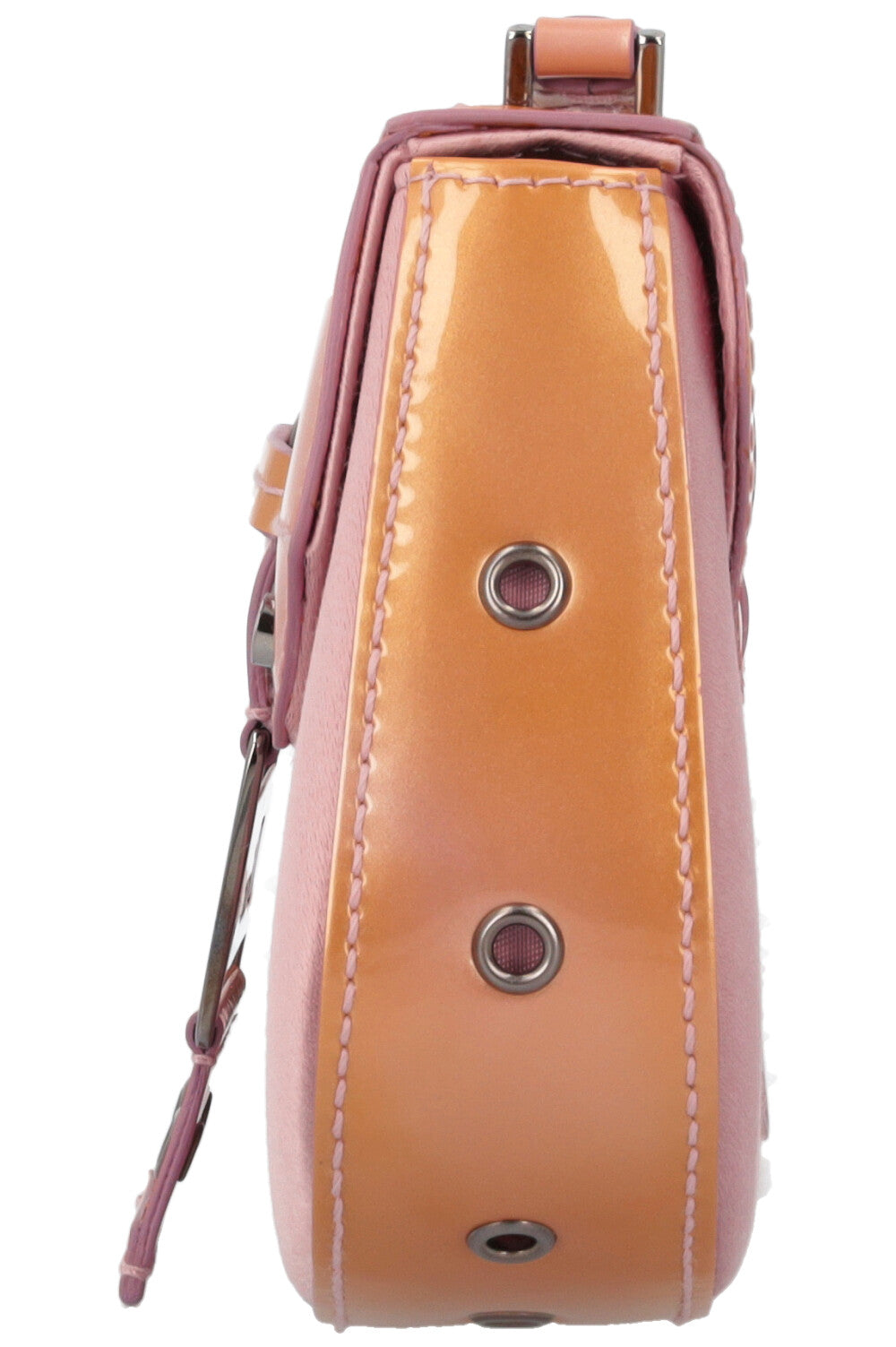 Christian Dior Columbus Clutch Patent Satin Pink Rovelle Bags