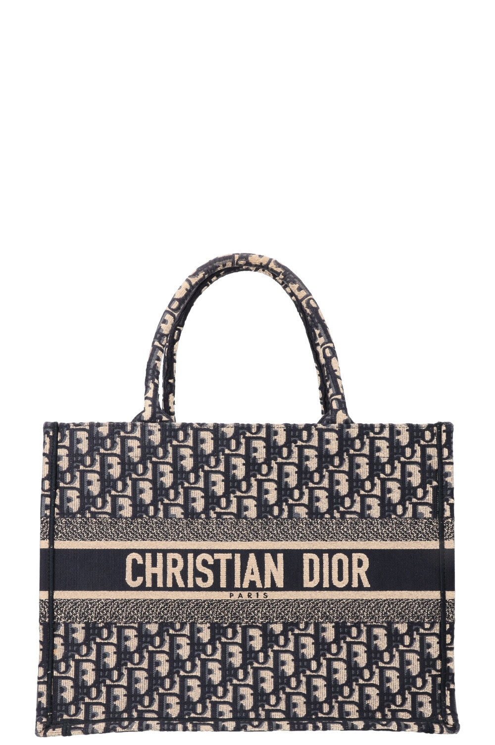 Christian Dior Book Tote Medium Oblique Blue Rovelle Bags