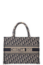 Christian Dior Book Tote Medium Oblique Blue Rovelle Bags