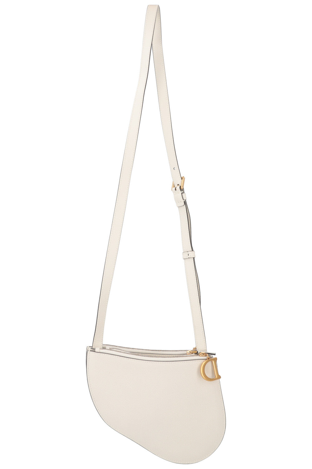 Chrisrtian Dior Saddle Trio Pouch White Leather Rovelle Bags