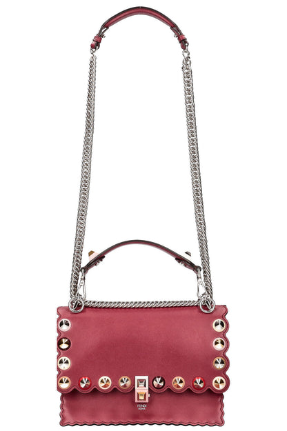 FENDI Kan I Medium Bag Burgundy Rovelle Bags