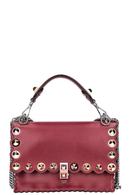 FENDI Kan I Medium Bag Burgundy Rovelle Bags