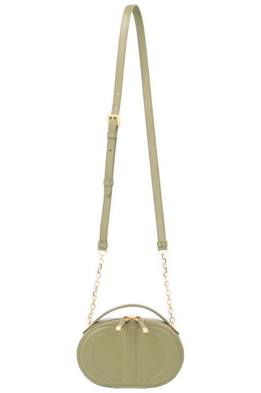 Christian Dior Cd Signature Oval Camera Bag Leather Olive Rovelle Bags