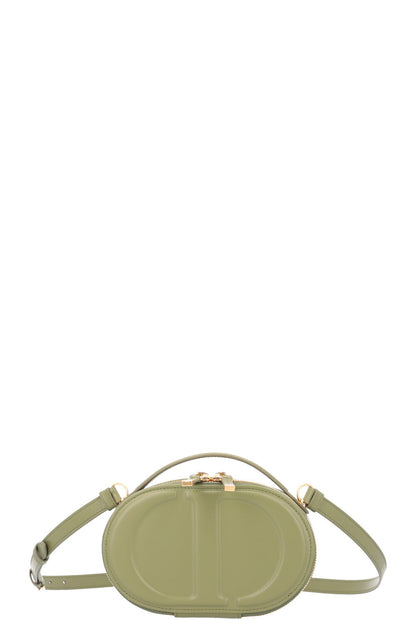 Christian Dior Cd Signature Oval Camera Bag Leather Olive Rovelle Bags