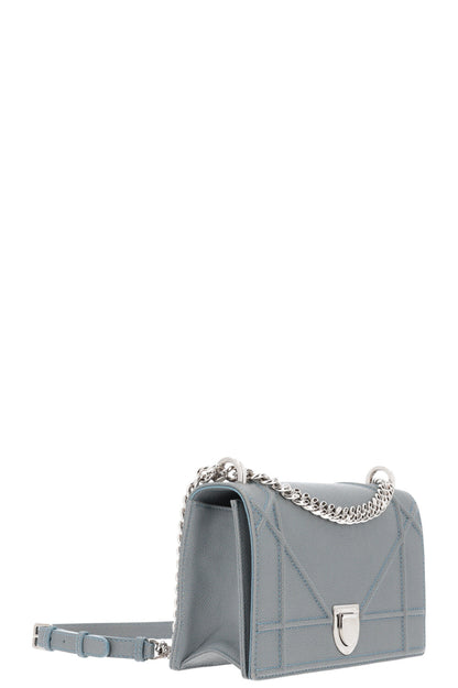 Christian Dior Diorama Crossbody Bag Grained Calfskin Blue Rovelle Bags
