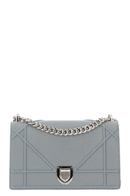 Christian Dior Diorama Crossbody Bag Grained Calfskin Blue Rovelle Bags