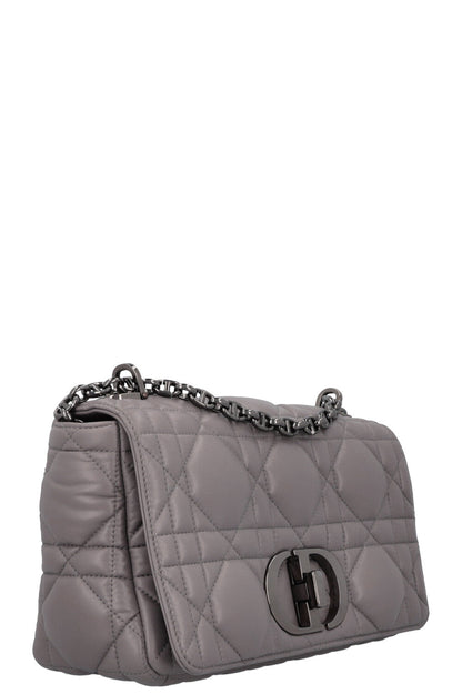 Dior Caro Cannage Grey Shoulder Bag Rovelle Bags