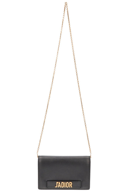 Christian Dior J Adior Crossbody Bag Leather Black Gold Rovelle Bags