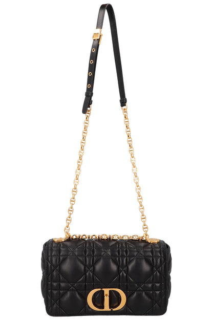 Christian Dior Caro Medium Crossbody Bag Cannage Black Rovelle Bags