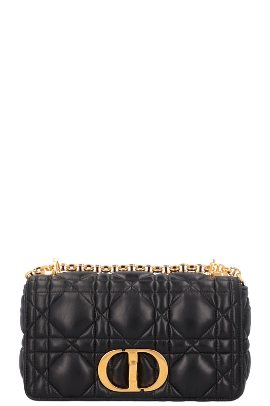 Christian Dior Caro Medium Crossbody Bag Cannage Black Rovelle Bags