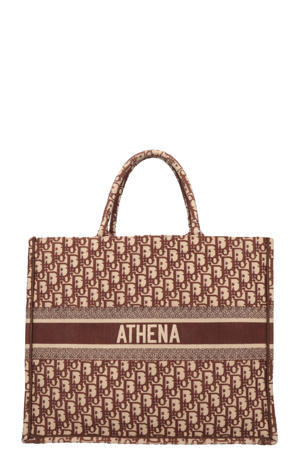 Christian Dior Book Tote Medium Oblique Brown Rovelle Bags