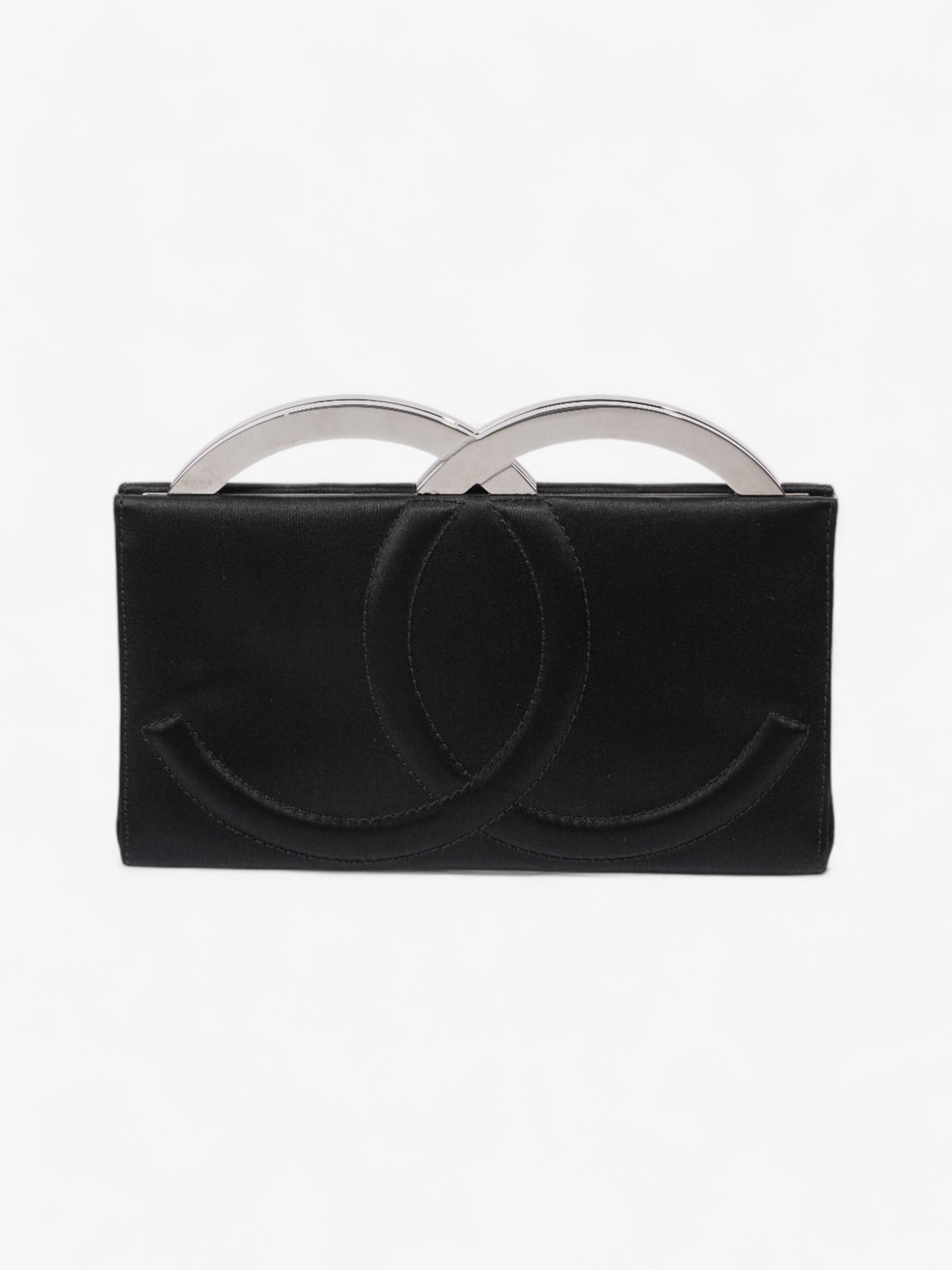 Chanel Luxury Satin Black Clutch Rovelle Bags