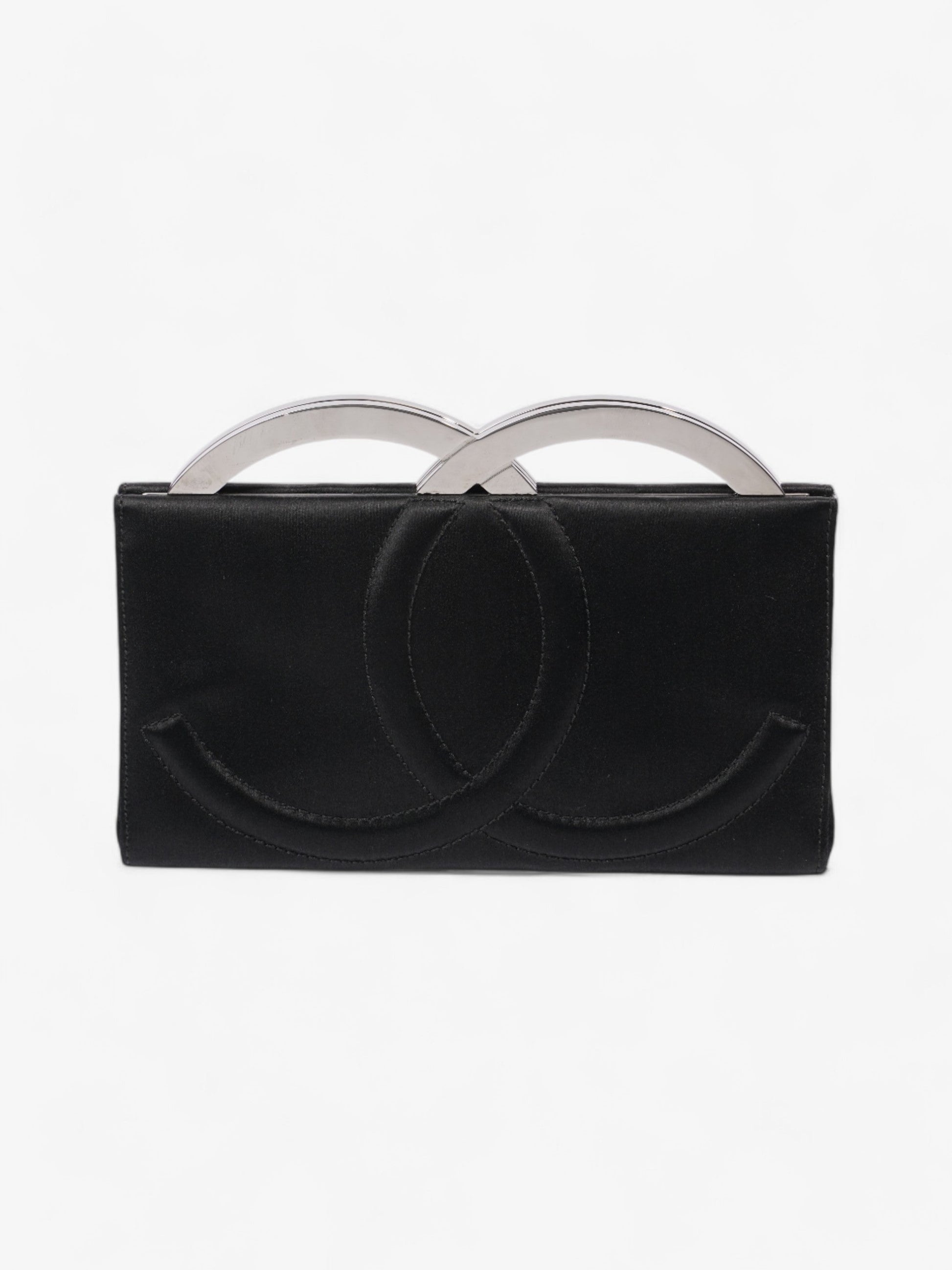 Chanel Luxury Satin Black Clutch Rovelle Bags