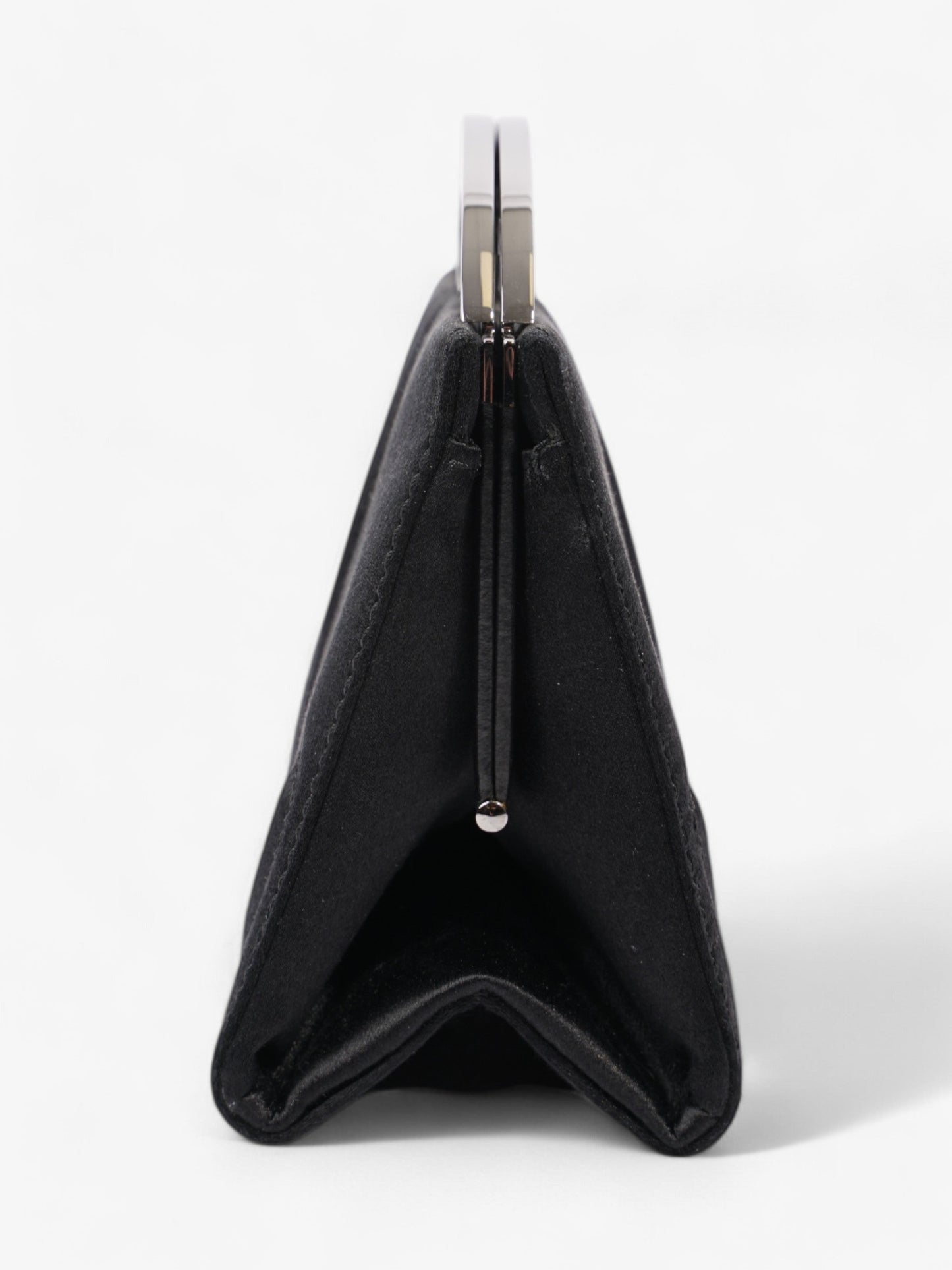 Chanel Luxury Satin Black Clutch Rovelle Bags