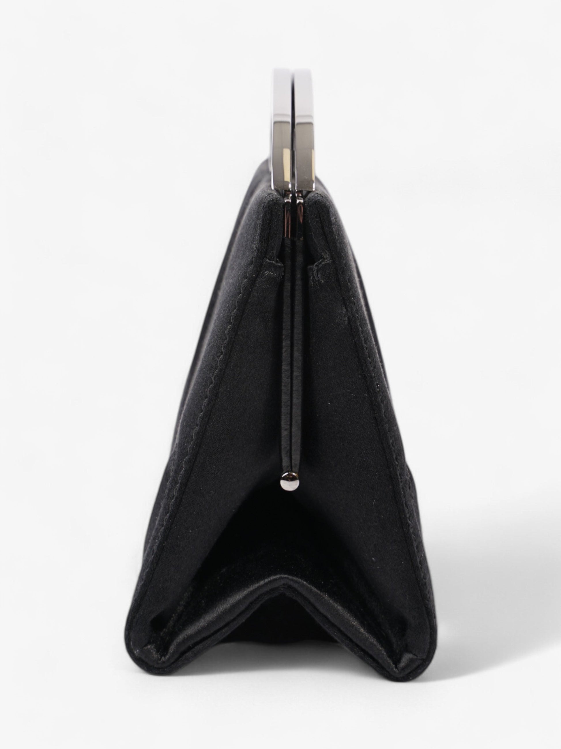 Chanel Luxury Satin Black Clutch Rovelle Bags