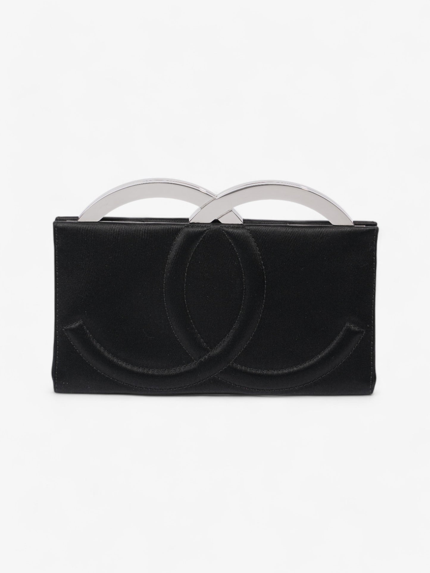 Chanel Luxury Satin Black Clutch Rovelle Bags