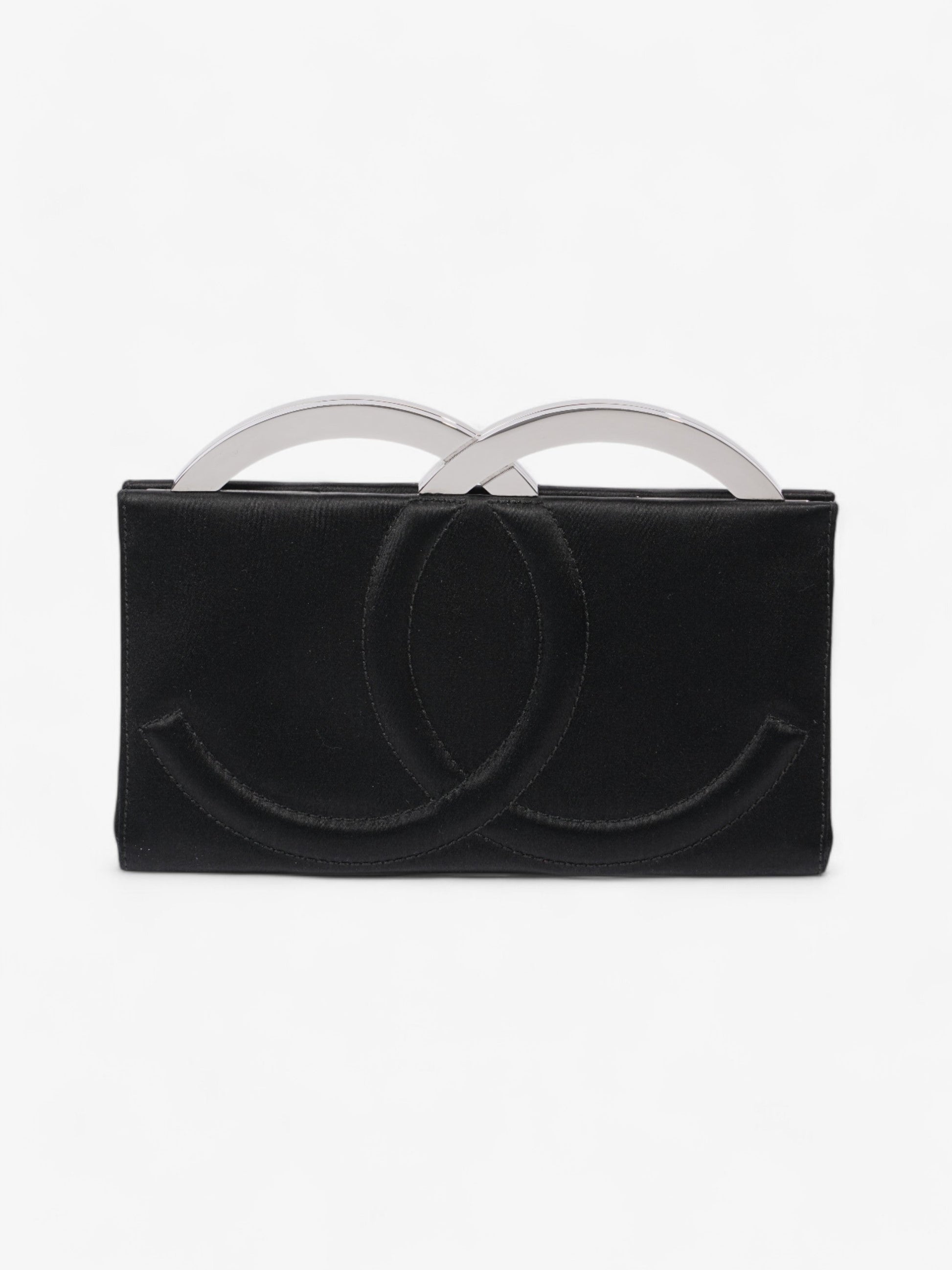 Chanel Luxury Satin Black Clutch Rovelle Bags
