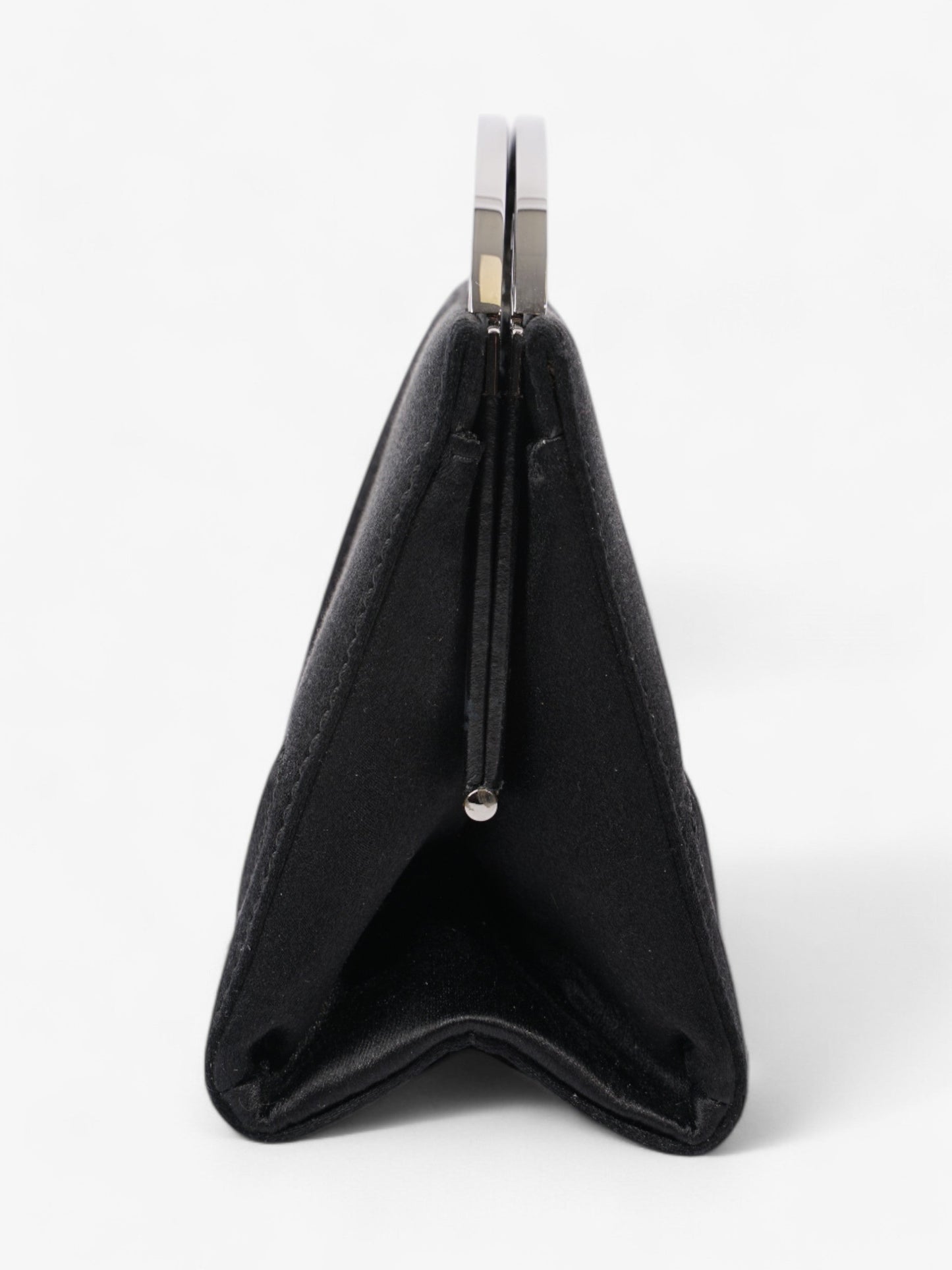 Chanel Luxury Satin Black Clutch Rovelle Bags
