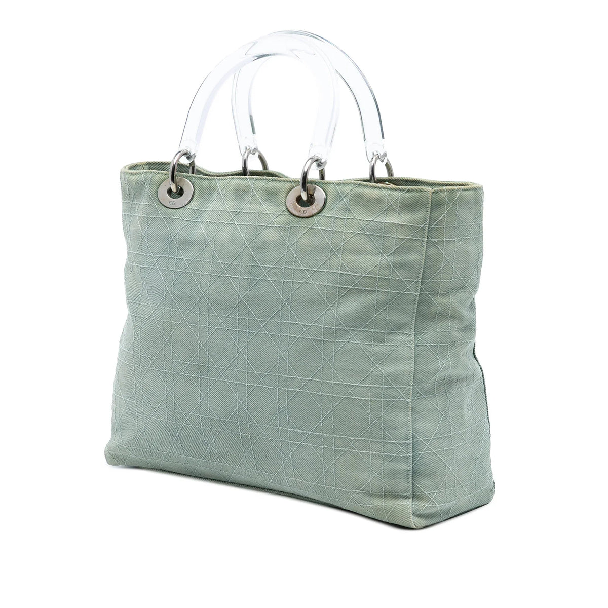 Dior Lady Dior Cannage Blue Handbag Rovelle Bags