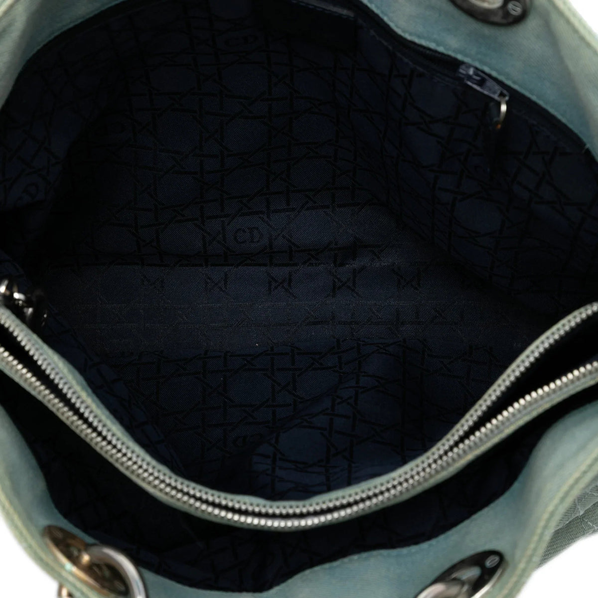 Dior Lady Dior Cannage Blue Handbag Rovelle Bags