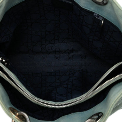 Dior Lady Dior Cannage Blue Handbag Rovelle Bags