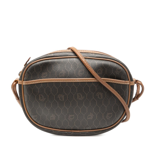 Black Dior Honeycomb Coated Canvas Crossbody Rovelle Bags