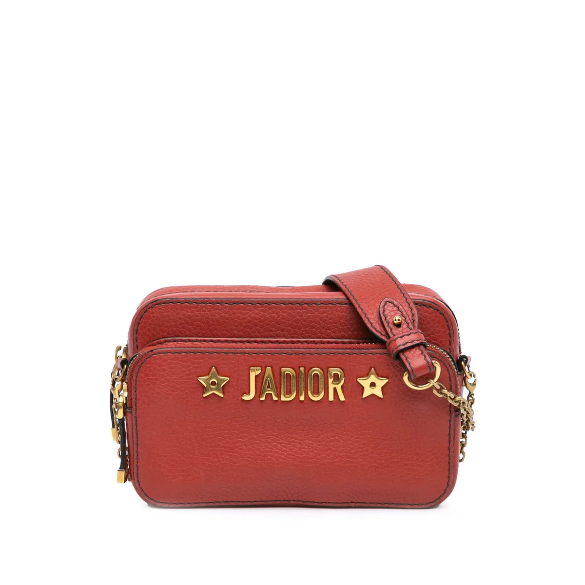 Red Dior Leather Jadior Camera Bag Rovelle Bags