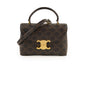 Luxury CELINE Teen Triomphe Canvas Nino Bag Tan