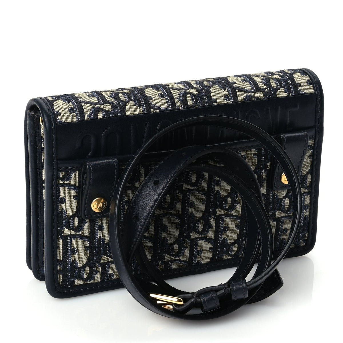 Christian Dior Oblique 30 Montaigne 2-In-1 Pouch Blue Rovelle Bags