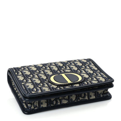 Christian Dior Oblique 30 Montaigne 2-In-1 Pouch Blue Rovelle Bags