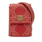 Red Dior Studded Lambskin Vertical Diorama Crossbody Rovelle Bags