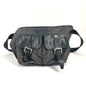 BURBERRY Sling bag Wool, Leather Gray type Black label Waist bag mens