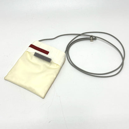 Prada Shoulder Bag Nylon White Sports Logo Rovelle Bags