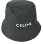 CELINE hat AU5B968P cotton black Hat Hat Bucket Hat Bob Hat logo mens L