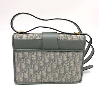 Dior Shoulder Bag Leather / canvas gray CD logo Montaigne Oblique Women Rovelle Bags