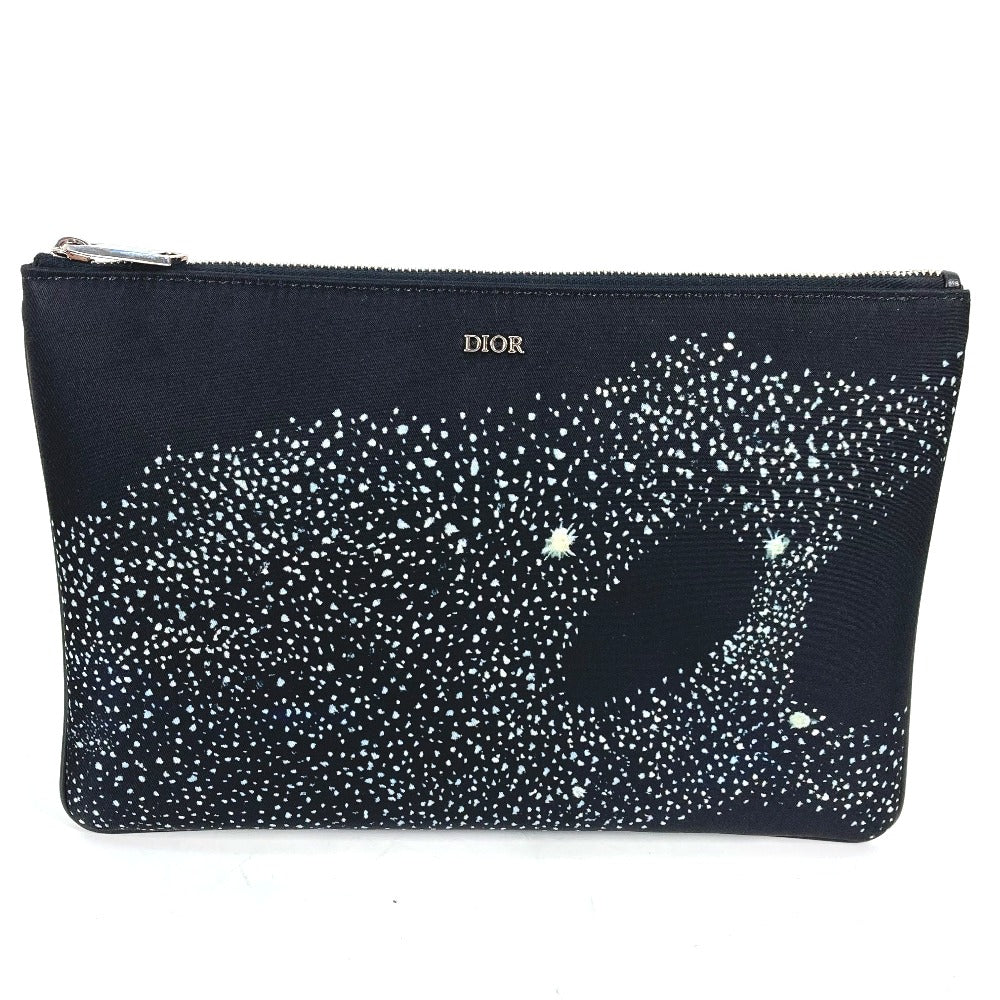Dior Clutch bag Nylon black Pouch Kenny Scharf collaboration mens Rovelle Bags