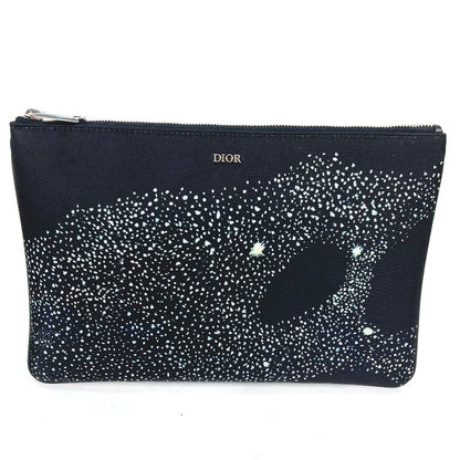 Dior Clutch bag Nylon black Pouch Kenny Scharf collaboration mens Rovelle Bags