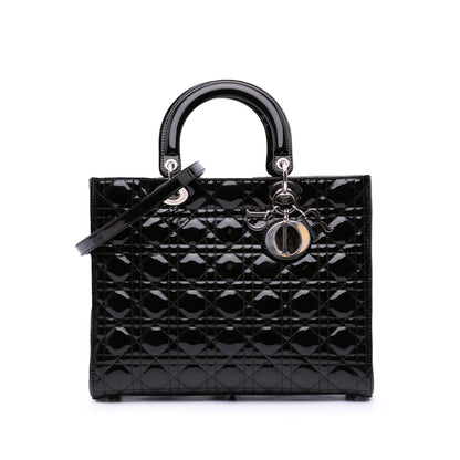Dior Lady Dior Cannage Black Handbag Style 8 Rovelle Bags