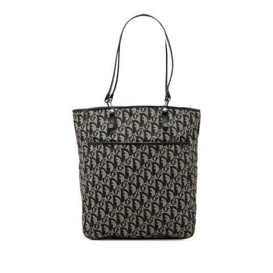 Black Dior Oblique Canvas Tote Rovelle Bags