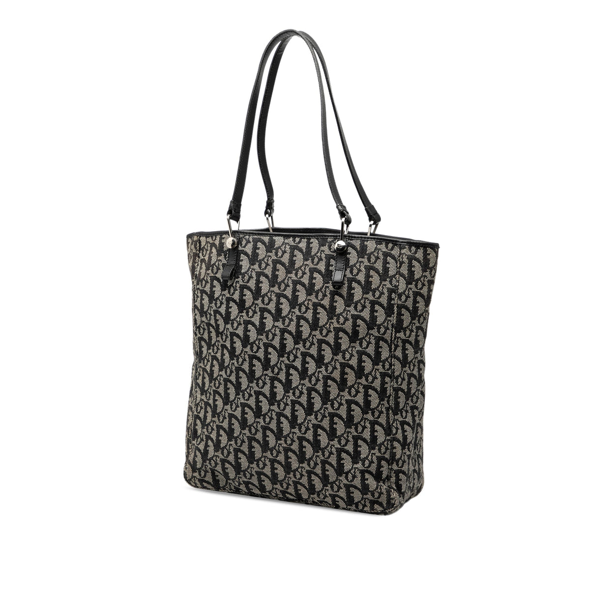 Black Dior Oblique Canvas Tote Rovelle Bags