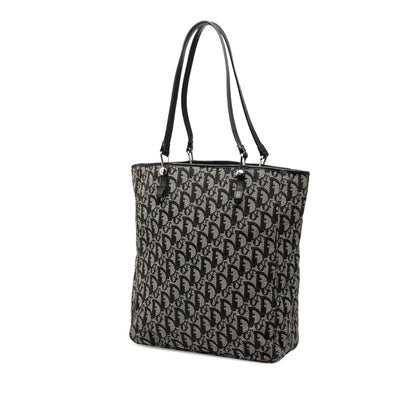 Black Dior Oblique Canvas Tote Rovelle Bags