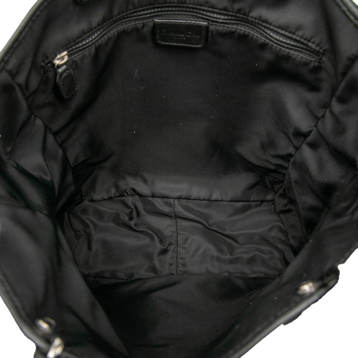 Black Dior Oblique Canvas Tote Rovelle Bags