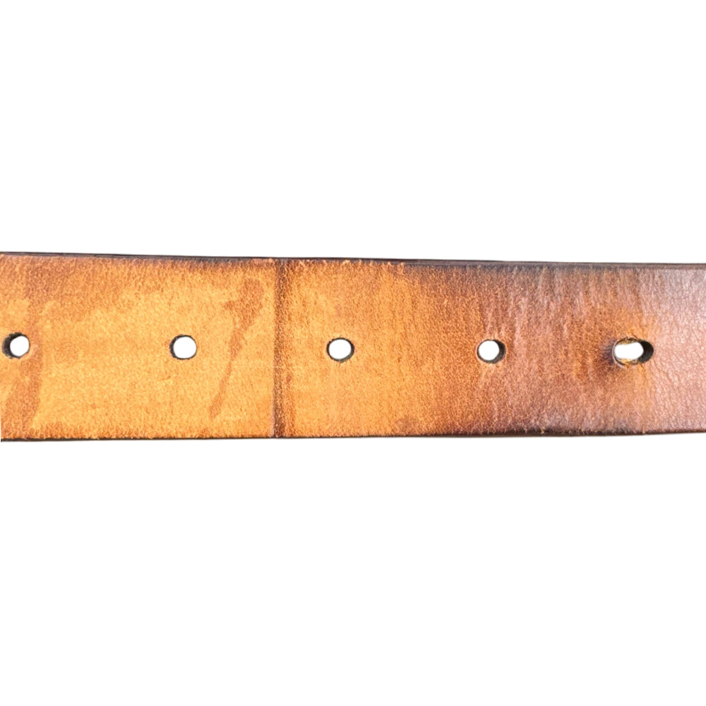 LOUIS VUITTON Santur LST Dark Brown Leather Belt Size 34" LHQ1401