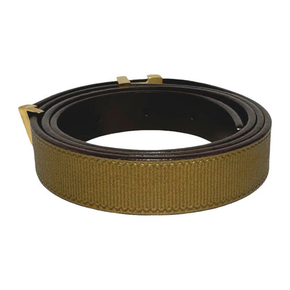LOUIS VUITTON Gold Belt Women's Size 80 LHQ345