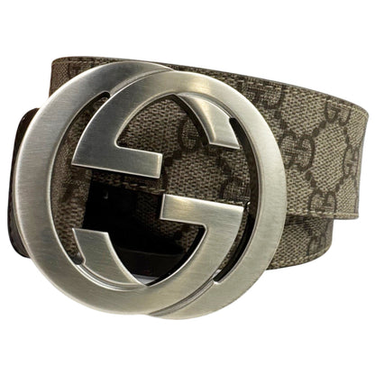 GUCCI GG Supreme Brown Belt Size 32" LHQ992