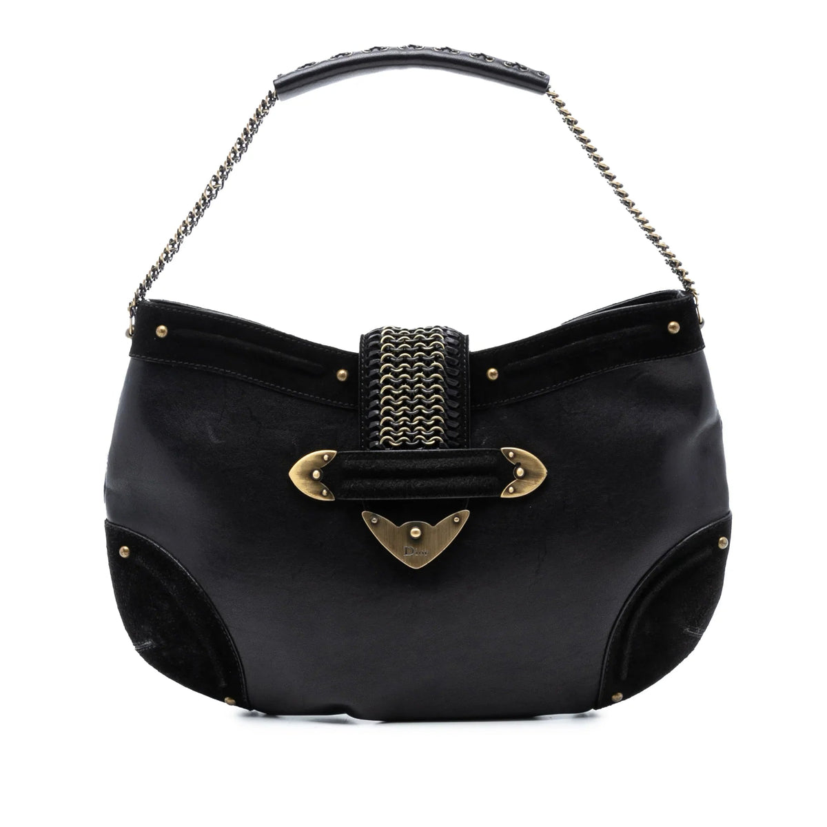 Black Dior Leather Jeanne Hobo Rovelle Bags